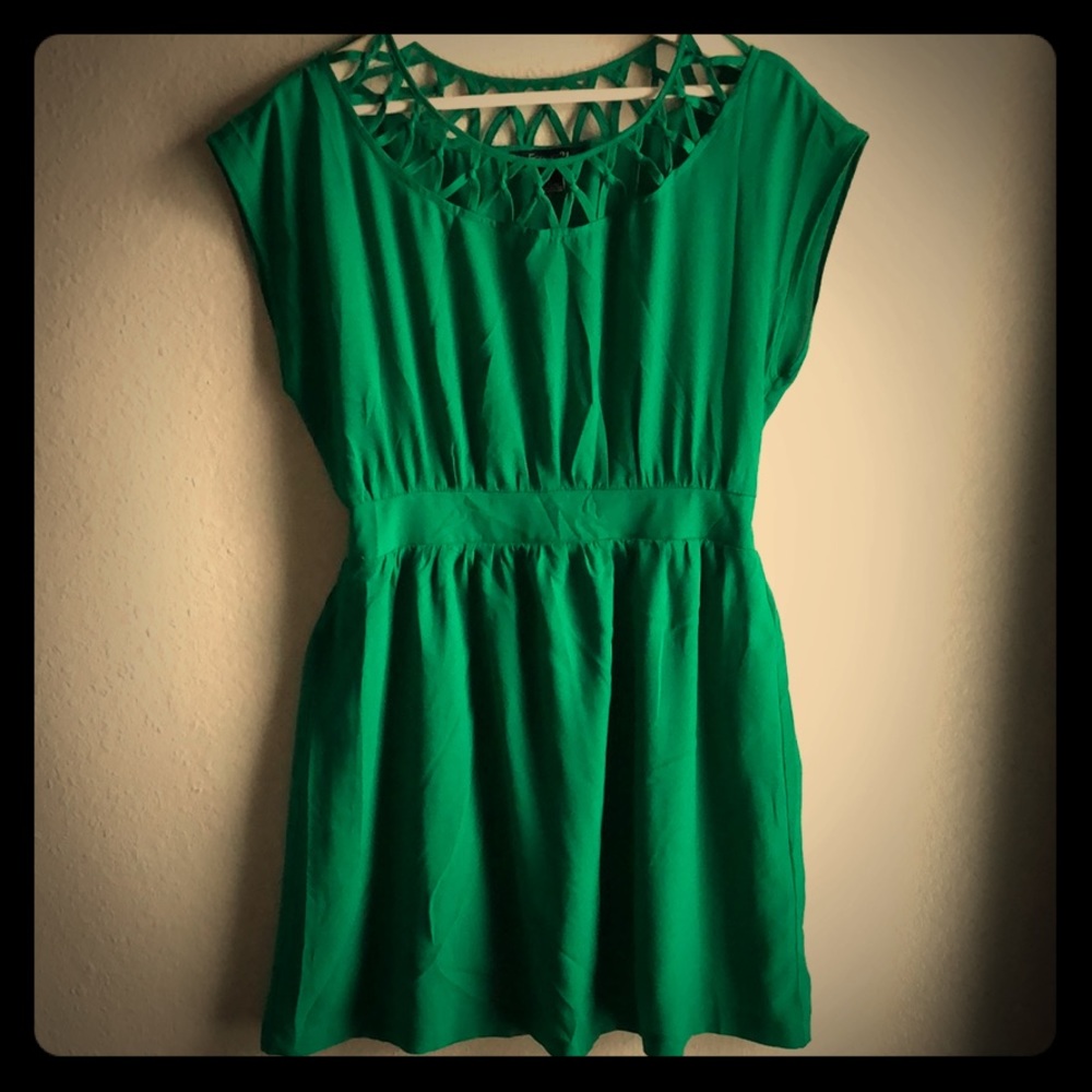 Green summer dress